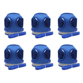 Kuber Industries Reflective Dog Harness with Adjustable Leash|Breathable Polyester Mesh Fabric |Large Size|HT-844|Comfortable No-Pull Grip|Quick Release Buckles|Easy On-Off Harness|Blue (Pack of 6)